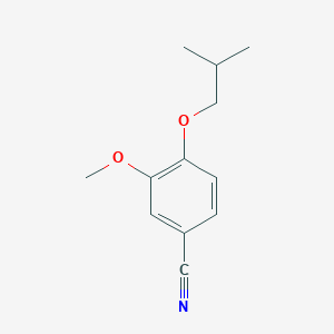 molecular formula C12H15NO2 B3533740 4-isobutoxy-3-methoxybenzonitrile 