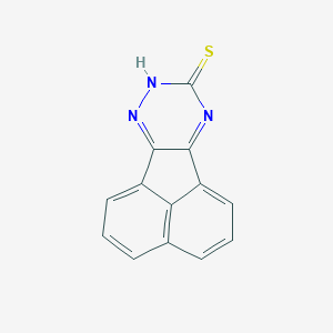 molecular formula C13H7N3S B353385 并萘并[1,2-e][1,2,4]三嗪-9-硫醇 CAS No. 67004-92-6