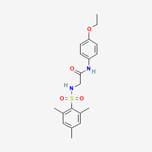 molecular formula C19H24N2O4S B3533858 N~1~-(4-ethoxyphenyl)-N~2~-(mesitylsulfonyl)glycinamide 