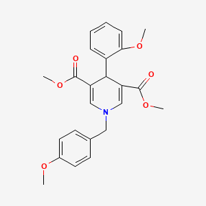 dimethyl 1-(4-methoxybenzyl)-4-(2-methoxyphenyl)-1,4-dihydro-3,5-pyridinedicarboxylate