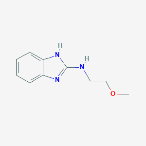 molecular formula C10H13N3O B353393 N-(2-甲氧基乙基)-1H-1,3-苯并二唑-2-胺 CAS No. 924867-97-0