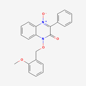 1-[(2-methoxybenzyl)oxy]-3-phenyl-2(1H)-quinoxalinone 4-oxide