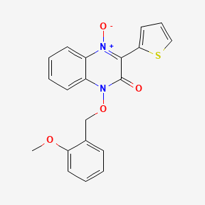 1-[(2-methoxybenzyl)oxy]-3-(2-thienyl)-2(1H)-quinoxalinone 4-oxide