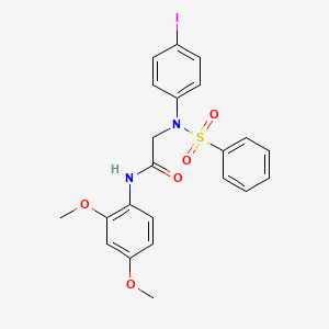 N~1~-(2,4-dimethoxyphenyl)-N~2~-(4-iodophenyl)-N~2~-(phenylsulfonyl)glycinamide