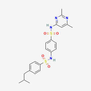 N-(4-{[(2,6-dimethyl-4-pyrimidinyl)amino]sulfonyl}phenyl)-4-isobutylbenzenesulfonamide