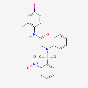 N~1~-(4-iodo-2-methylphenyl)-N~2~-[(2-nitrophenyl)sulfonyl]-N~2~-phenylglycinamide