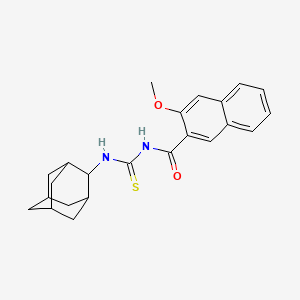 N-[(2-adamantylamino)carbonothioyl]-3-methoxy-2-naphthamide