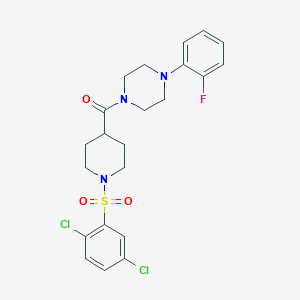 1-({1-[(2,5-dichlorophenyl)sulfonyl]-4-piperidinyl}carbonyl)-4-(2-fluorophenyl)piperazine