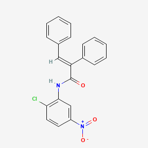 N-(2-chloro-5-nitrophenyl)-2,3-diphenylacrylamide