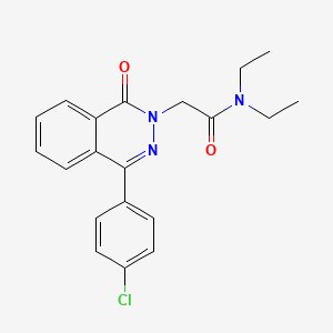 2-[4-(4-chlorophenyl)-1-oxo-2(1H)-phthalazinyl]-N,N-diethylacetamide