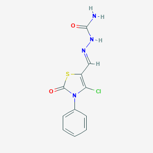 B353416 [(E)-(4-chloro-2-oxo-3-phenyl-1,3-thiazol-5-yl)methylideneamino]urea CAS No. 489398-94-9