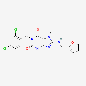 1-(2,4-dichlorobenzyl)-8-[(2-furylmethyl)amino]-3,7-dimethyl-3,7-dihydro-1H-purine-2,6-dione