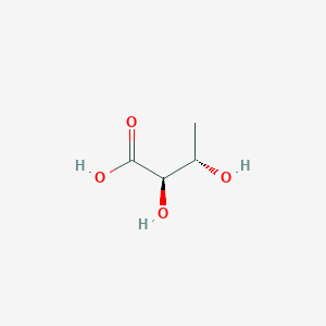 molecular formula C4H8O4 B035342 (2R,3S)-2,3-dihydroxybutyric acid CAS No. 105663-42-1