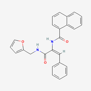 N-(1-{[(2-furylmethyl)amino]carbonyl}-2-phenylvinyl)-1-naphthamide