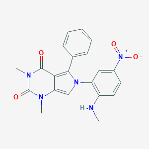 B353436 1,3-dimethyl-6-[2-(methylamino)-5-nitrophenyl]-5-phenyl-1H-pyrrolo[3,4-d]pyrimidine-2,4(3H,6H)-dione CAS No. 700350-11-4