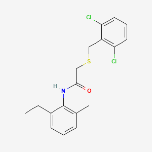 2-[(2,6-dichlorobenzyl)thio]-N-(2-ethyl-6-methylphenyl)acetamide