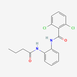 molecular formula C17H16Cl2N2O2 B3534395 N-[2-(butyrylamino)phenyl]-2,6-dichlorobenzamide 