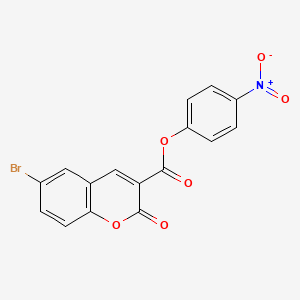 4-nitrophenyl 6-bromo-2-oxo-2H-chromene-3-carboxylate
