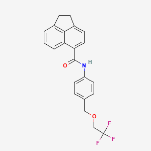 N-{4-[(2,2,2-trifluoroethoxy)methyl]phenyl}-1,2-dihydro-5-acenaphthylenecarboxamide