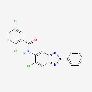 2,5-dichloro-N-(6-chloro-2-phenyl-2H-1,2,3-benzotriazol-5-yl)benzamide