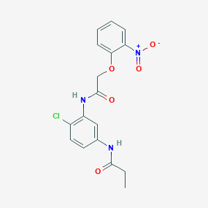 N-(4-chloro-3-{[(2-nitrophenoxy)acetyl]amino}phenyl)propanamide