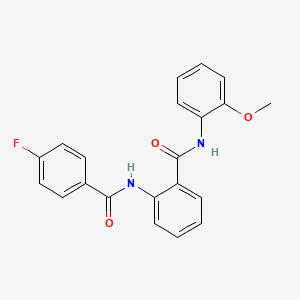 2-[(4-fluorobenzoyl)amino]-N-(2-methoxyphenyl)benzamide