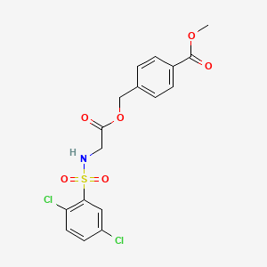 methyl 4-[({N-[(2,5-dichlorophenyl)sulfonyl]glycyl}oxy)methyl]benzoate