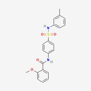 molecular formula C21H20N2O4S B3534598 2-methoxy-N-(4-{[(3-methylphenyl)amino]sulfonyl}phenyl)benzamide 