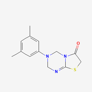 molecular formula C13H15N3OS B3534707 3-(3,5-dimethylphenyl)-3,4-dihydro-2H-[1,3]thiazolo[3,2-a][1,3,5]triazin-6(7H)-one 