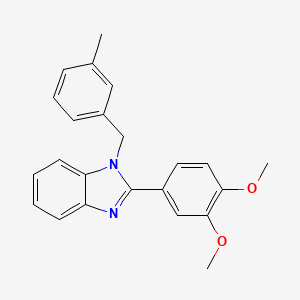 molecular formula C23H22N2O2 B3534727 2-(3,4-dimethoxyphenyl)-1-(3-methylbenzyl)-1H-benzimidazole 
