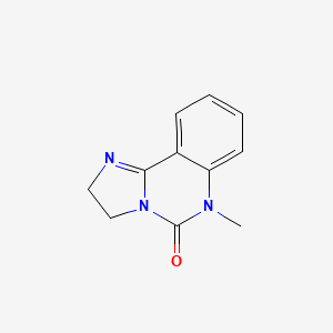 molecular formula C11H11N3O B3534813 6-methyl-2,6-dihydroimidazo[1,2-c]quinazolin-5(3H)-one CAS No. 38767-53-2