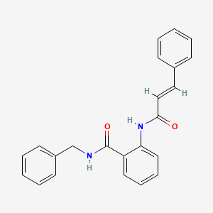 molecular formula C23H20N2O2 B3534828 N-benzyl-2-(cinnamoylamino)benzamide 