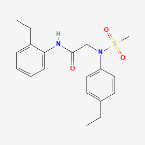 N~1~-(2-ethylphenyl)-N~2~-(4-ethylphenyl)-N~2~-(methylsulfonyl)glycinamide