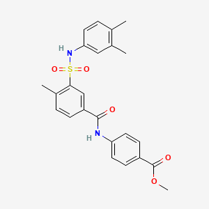 methyl 4-[(3-{[(3,4-dimethylphenyl)amino]sulfonyl}-4-methylbenzoyl)amino]benzoate