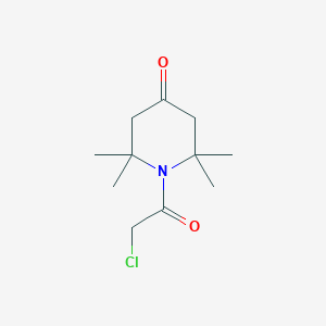 B353492 1-(Chloroacetyl)-2,2,6,6-tetramethylpiperidin-4-one CAS No. 923177-26-8