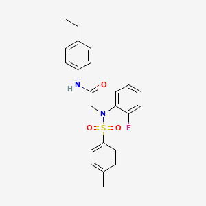 N~1~-(4-ethylphenyl)-N~2~-(2-fluorophenyl)-N~2~-[(4-methylphenyl)sulfonyl]glycinamide