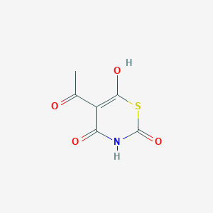 B353498 5-acetyl-4-hydroxy-2H-1,3-thiazine-2,6(3H)-dione CAS No. 91114-97-5