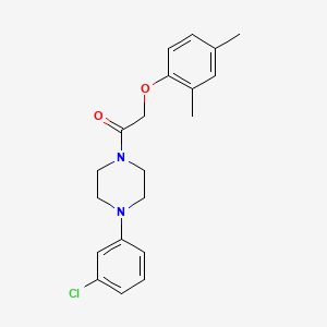 1-(3-chlorophenyl)-4-[(2,4-dimethylphenoxy)acetyl]piperazine