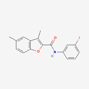 N-(3-iodophenyl)-3,5-dimethyl-1-benzofuran-2-carboxamide