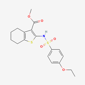 methyl 2-{[(4-ethoxyphenyl)sulfonyl]amino}-4,5,6,7-tetrahydro-1-benzothiophene-3-carboxylate