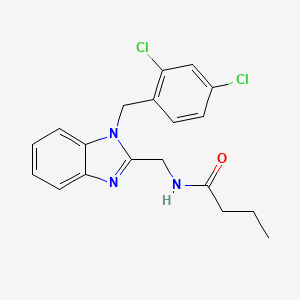 N-{[1-(2,4-dichlorobenzyl)-1H-benzimidazol-2-yl]methyl}butanamide