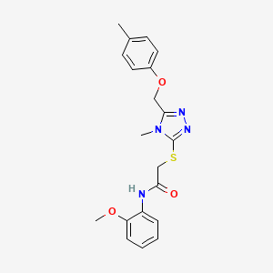 N-(2-methoxyphenyl)-2-({4-methyl-5-[(4-methylphenoxy)methyl]-4H-1,2,4-triazol-3-yl}thio)acetamide