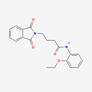 molecular formula C20H20N2O4 B3535210 4-(1,3-dioxo-1,3-dihydro-2H-isoindol-2-yl)-N-(2-ethoxyphenyl)butanamide 