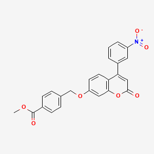 methyl 4-({[4-(3-nitrophenyl)-2-oxo-2H-chromen-7-yl]oxy}methyl)benzoate