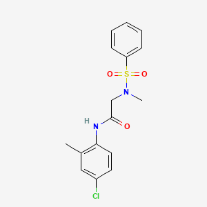 N~1~-(4-chloro-2-methylphenyl)-N~2~-methyl-N~2~-(phenylsulfonyl)glycinamide