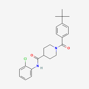 1-(4-tert-butylbenzoyl)-N-(2-chlorophenyl)-4-piperidinecarboxamide