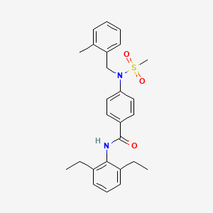 N-(2,6-diethylphenyl)-4-[(2-methylbenzyl)(methylsulfonyl)amino]benzamide