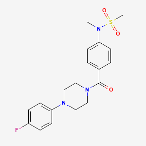 N-(4-{[4-(4-fluorophenyl)-1-piperazinyl]carbonyl}phenyl)-N-methylmethanesulfonamide