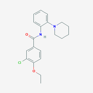 3-chloro-4-ethoxy-N-[2-(1-piperidinyl)phenyl]benzamide