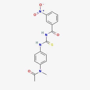 N-[({4-[acetyl(methyl)amino]phenyl}amino)carbonothioyl]-3-nitrobenzamide